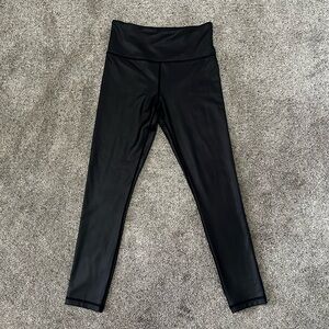 ZYIA Active | Like New! Black Semi-Shiny Ankle Workout Leggings Size 4